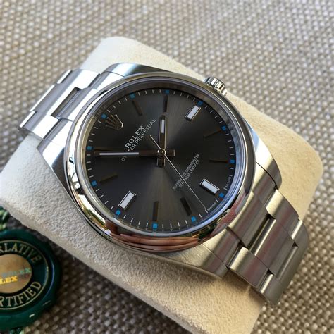 rolex 114300 dark rhodium vs blue|rolex oyster perpetual 39mm.